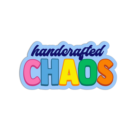 Handcrafted Chaos Funny Junk Journaling Stickers