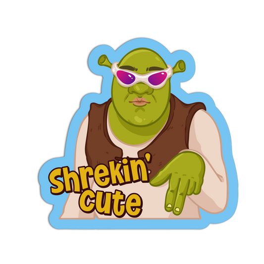 Shrekin' Cute Funny Sticker