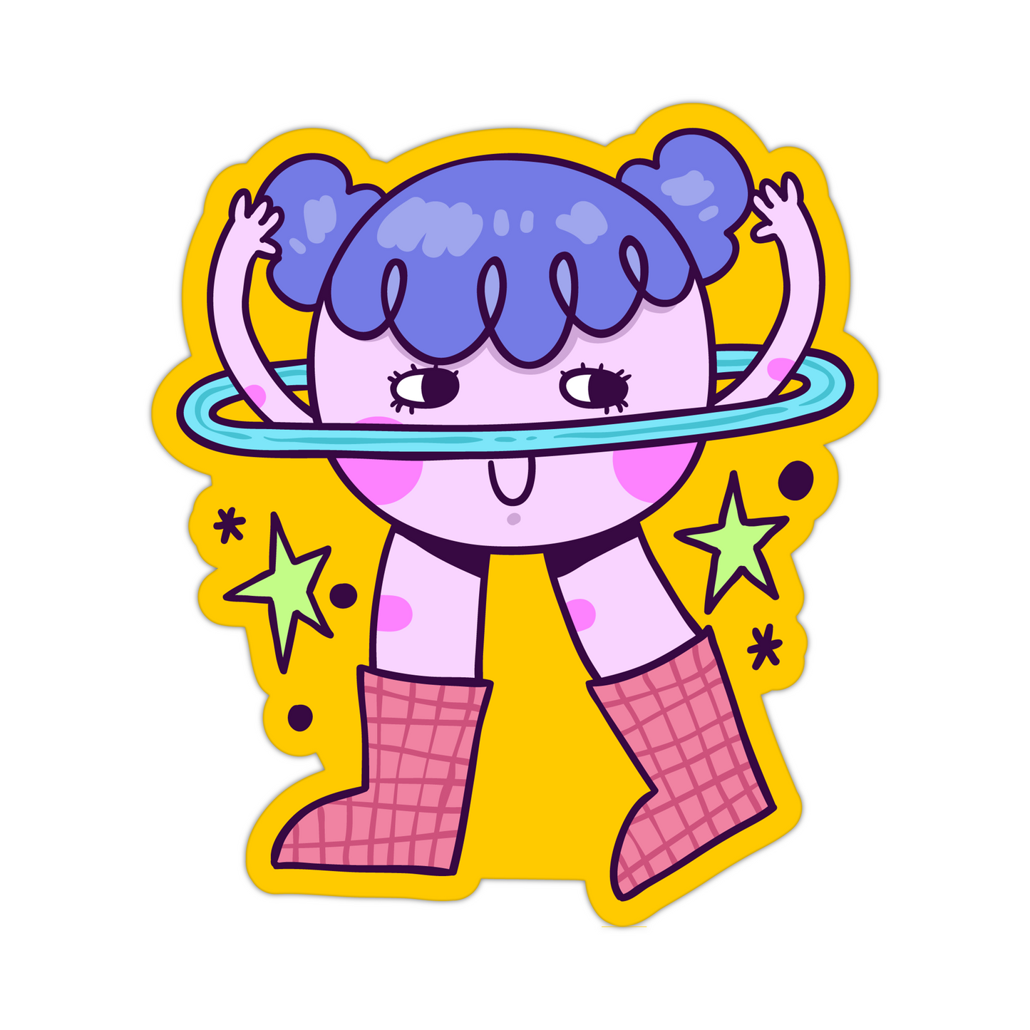 Dancing Galaxy and friends Sticker