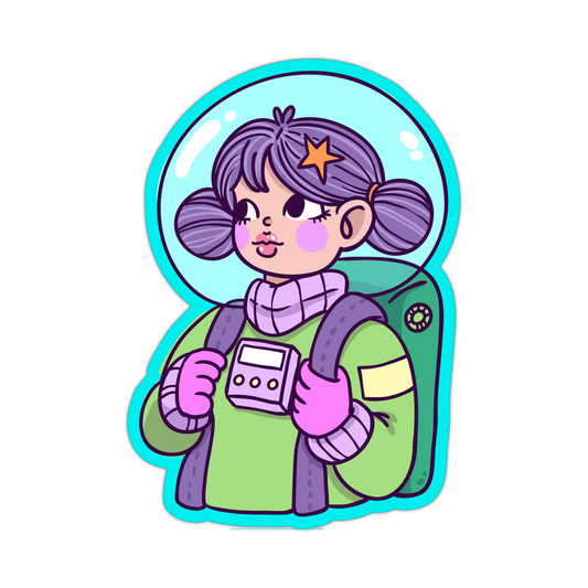 Girl Galaxy and friends Sticker