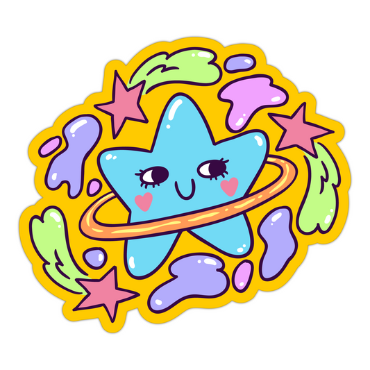 Dancing Star Galaxy and friends Sticker