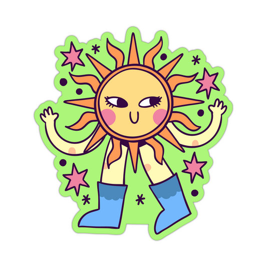 Sun Galaxy and friends Sticker