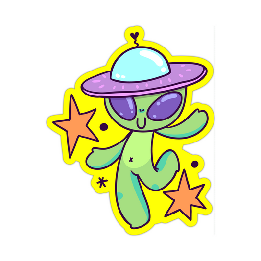 Alien Galaxy and friends Sticker