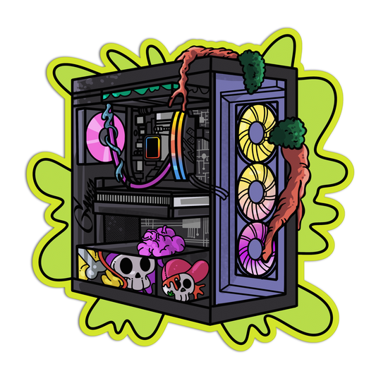 Root-System Desktop Gamer Stickers