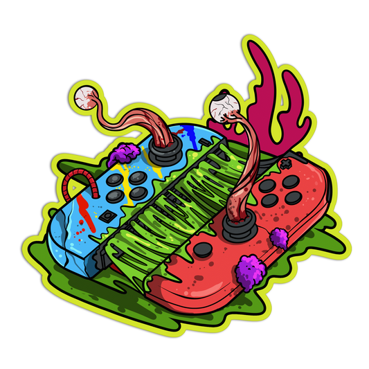 Eye-Stick Hybrid Gamer Stickers