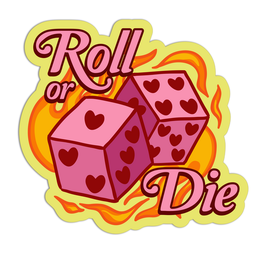 Heart-Pip Heat Wave Girlie Gambling Stickers