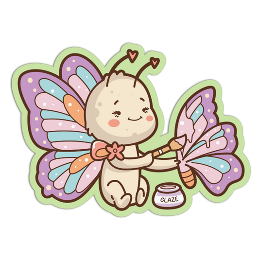 Butterfly Glaze Artist Glazing and Decorating Sticker