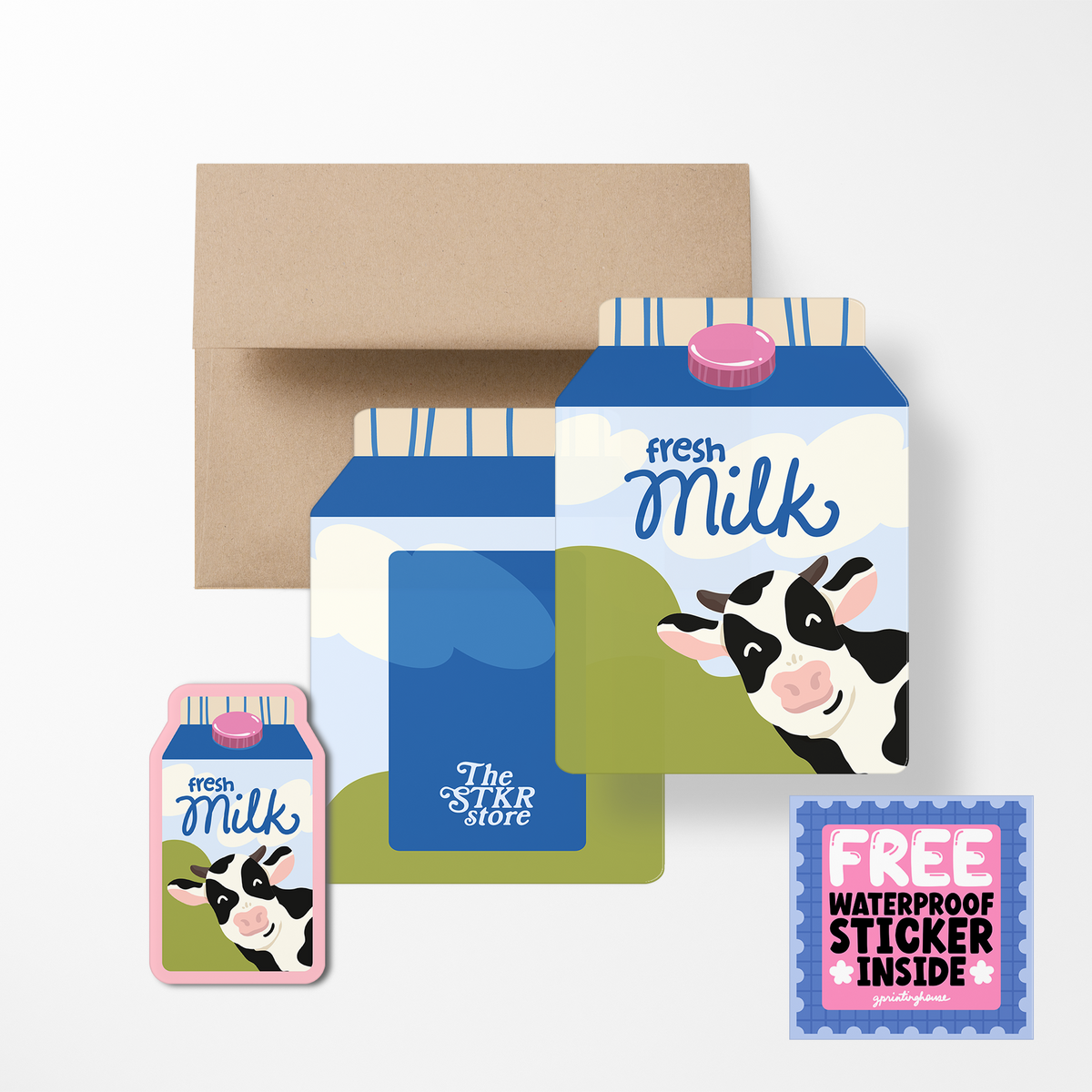 Grocery Folding Greeting Cards