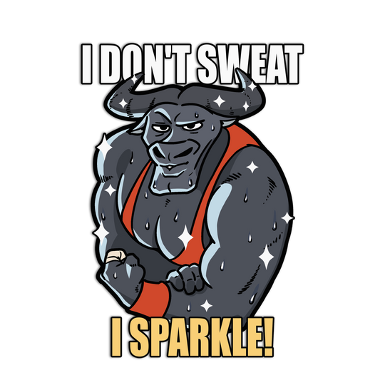 Sparkling Bull Gym Animal Stickers