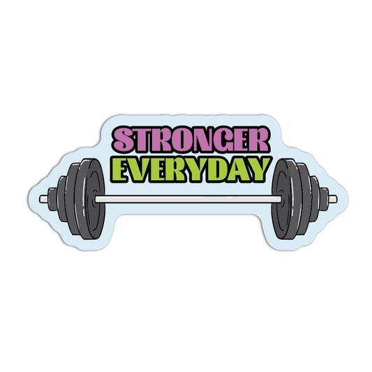Stronger Everyday Gym Sticker