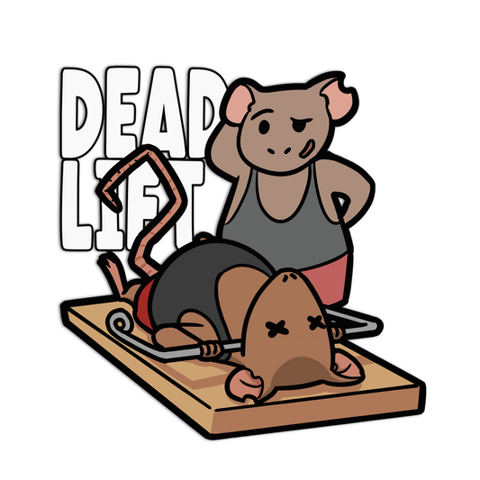 Literal Deadlift Gym Animal Stickers