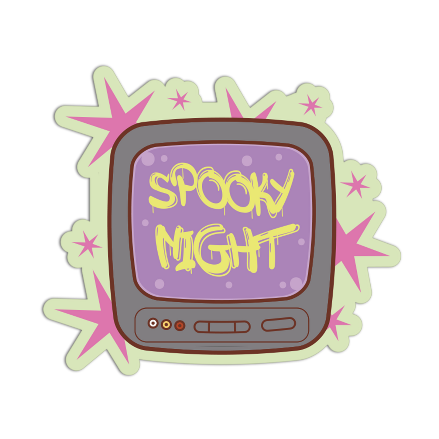 Spooky Night Halloween Theme Sticker
