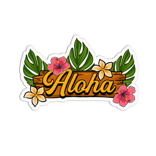 Aloha Hawaiian Stickers