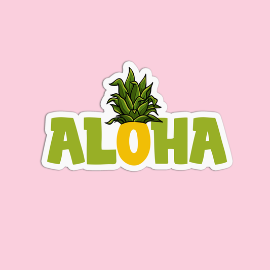 Aloha Hawaiian Stickers