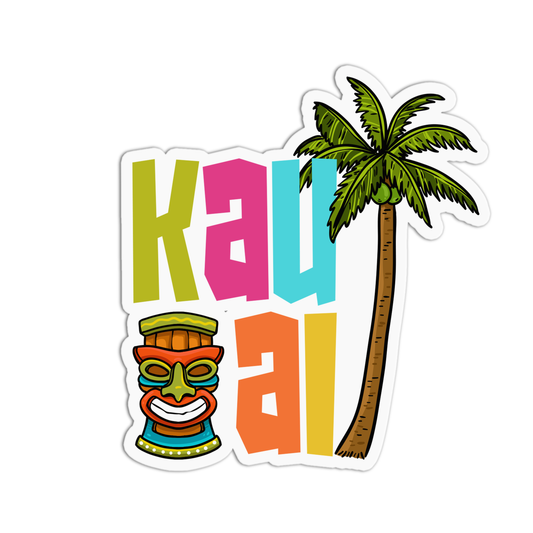 Kauai Hawaiian Stickers