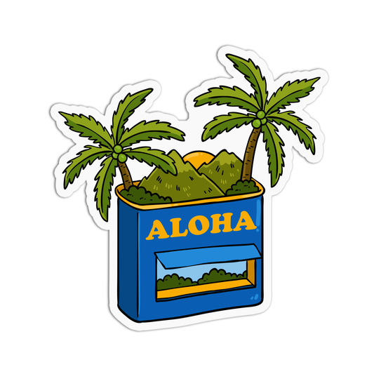 Aloha Hawaiian Stickers