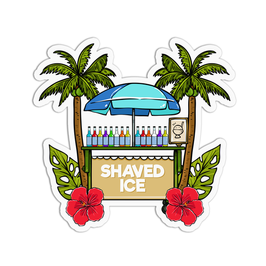 Shaved Ice Hawaiian Stickers