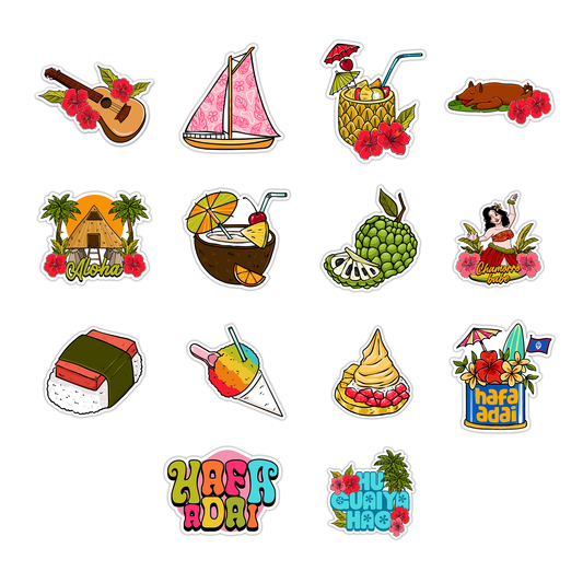 Hawaii Collection Sticker Pack