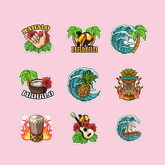 Hawaii Collection Sticker Pack