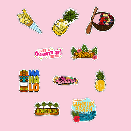 Hawaii Collection Sticker Pack