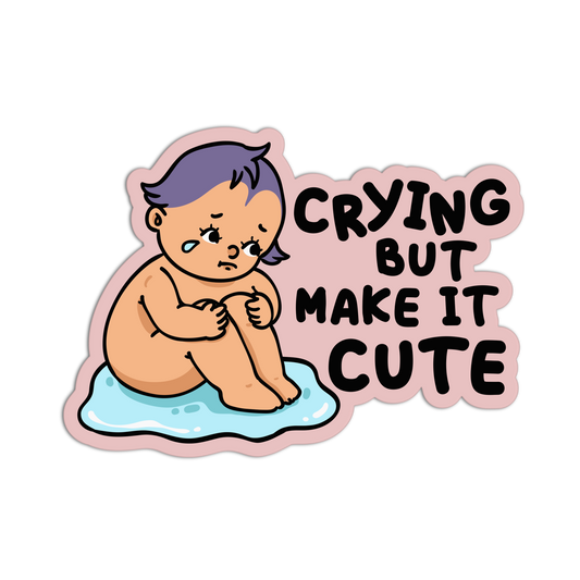 Make Cute Heartbreak Retro Babies Sticker