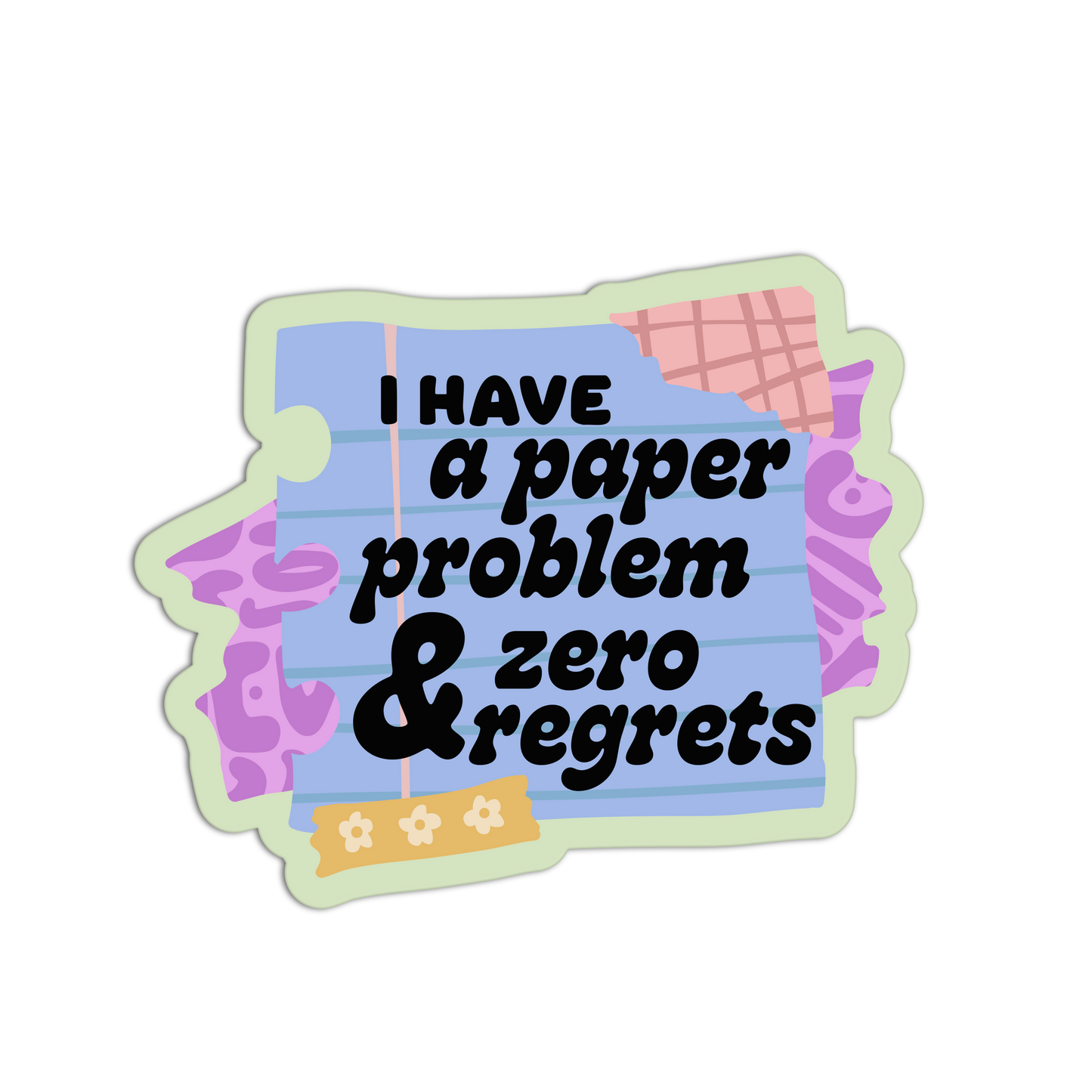 Paper Problem Hoarders Manifesto Sticker