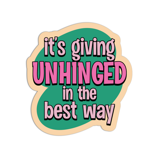 Giving Unhinged Hoarders Manifesto Sticker