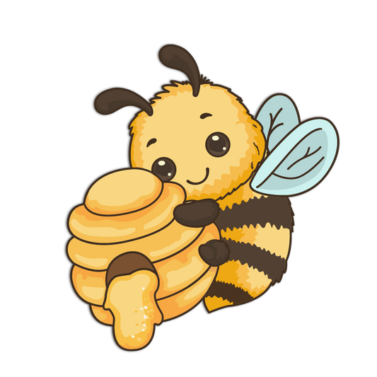Honey Dipper Hug - Cute Honey Series Sticker