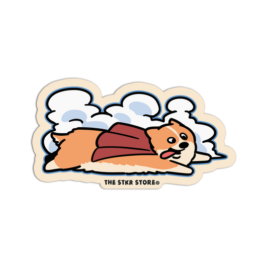 Super Corgi Hero Dog Stickers