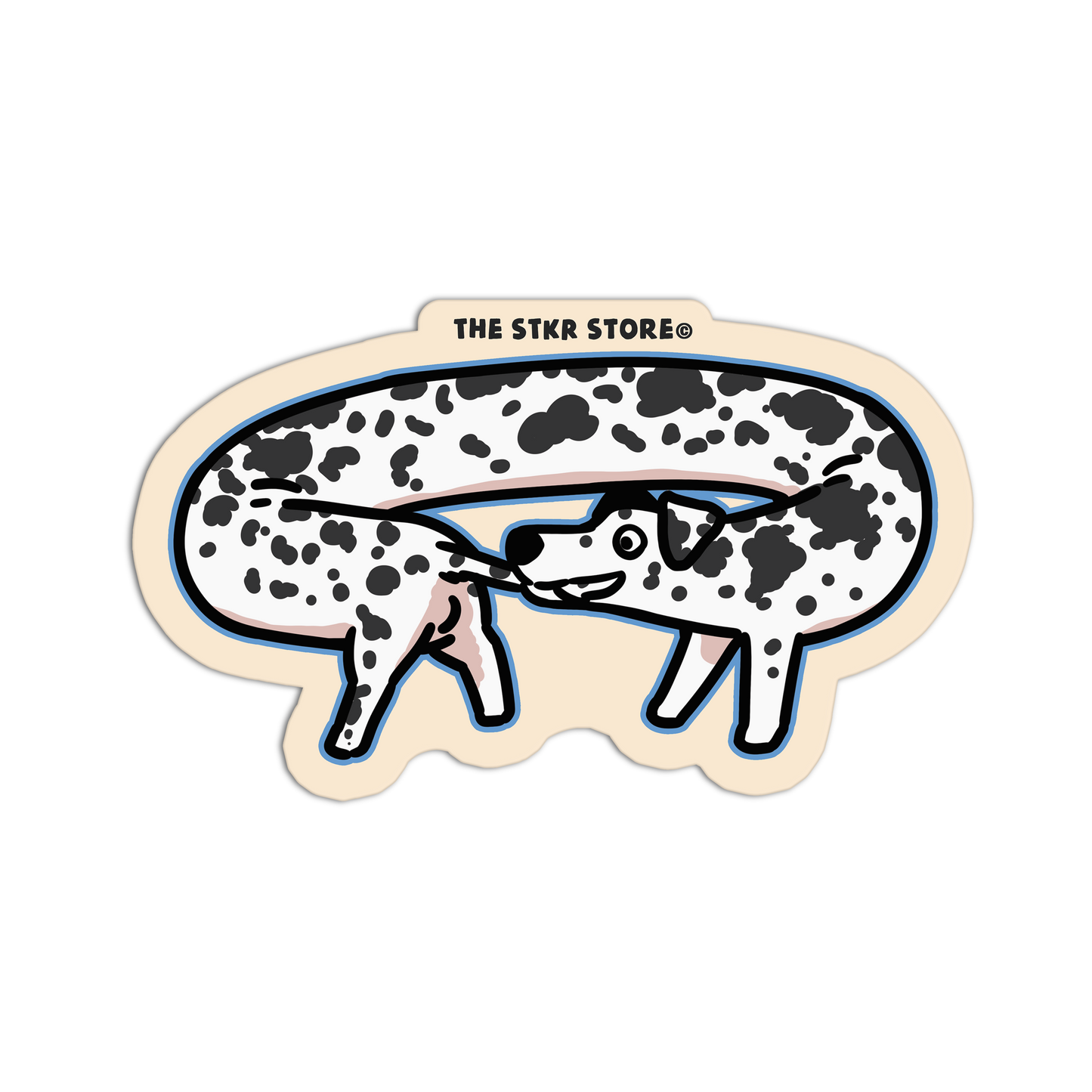 Infinite Dalmatian Dog Stickers