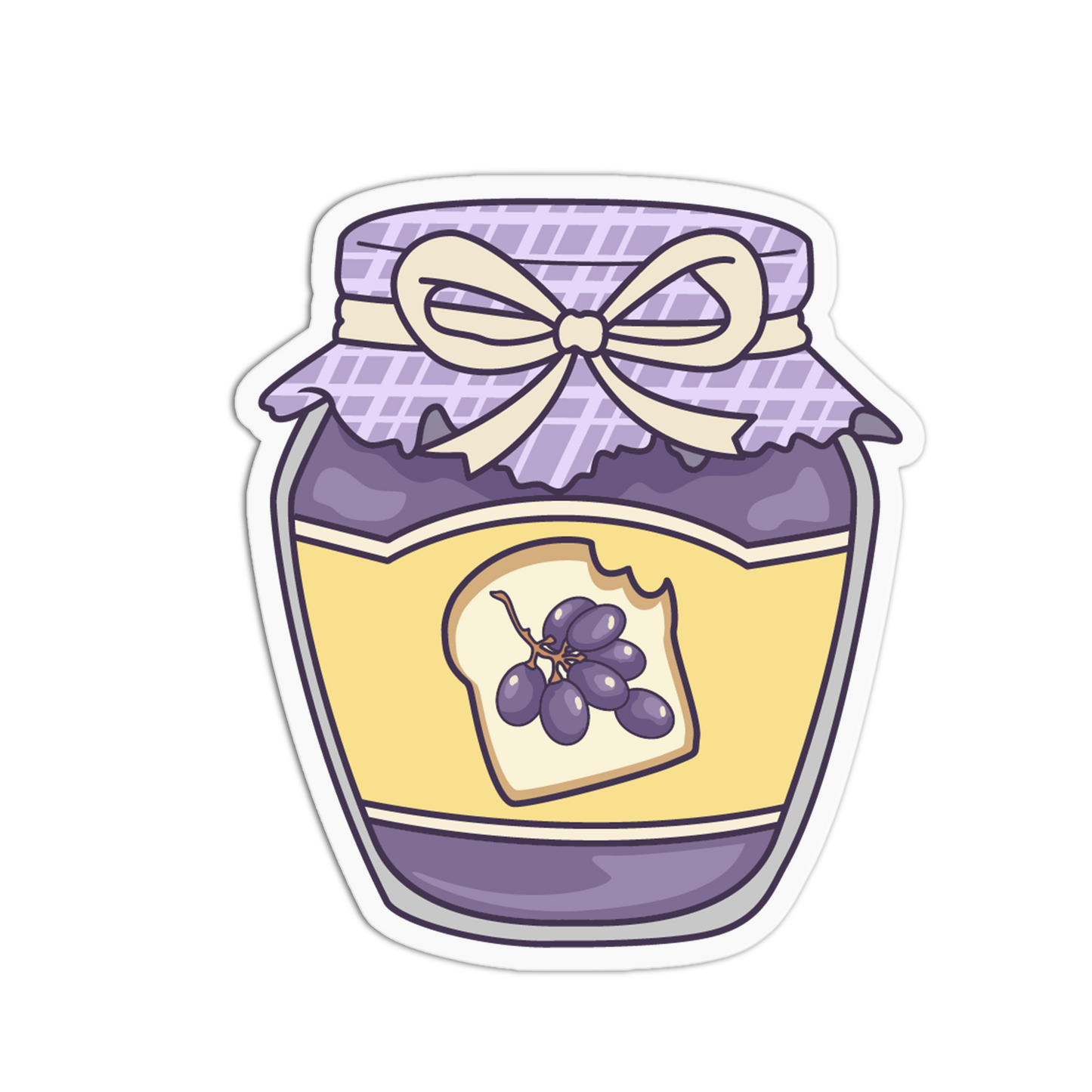 Classic Grape Jelly - Jam Jar Series Stickers