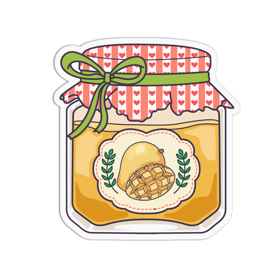 Tropical Mango Jam - Jam Jar Series Stickers