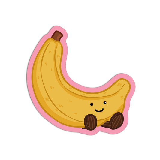Amuseable Banana Jelly Cat Toys Sticker