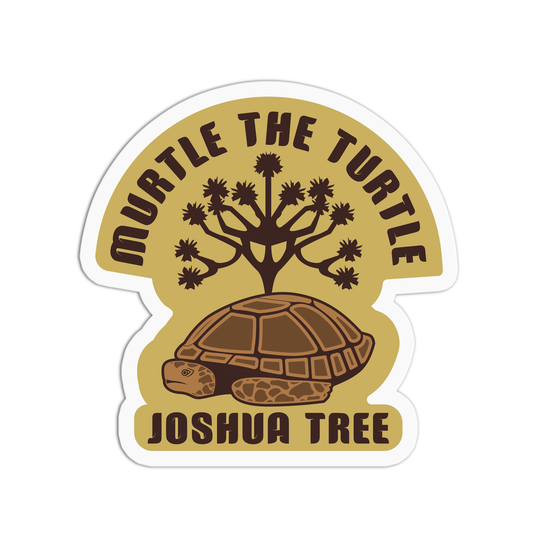 Murtle The Turtle Tavel Series_Joshua Tree Sticker