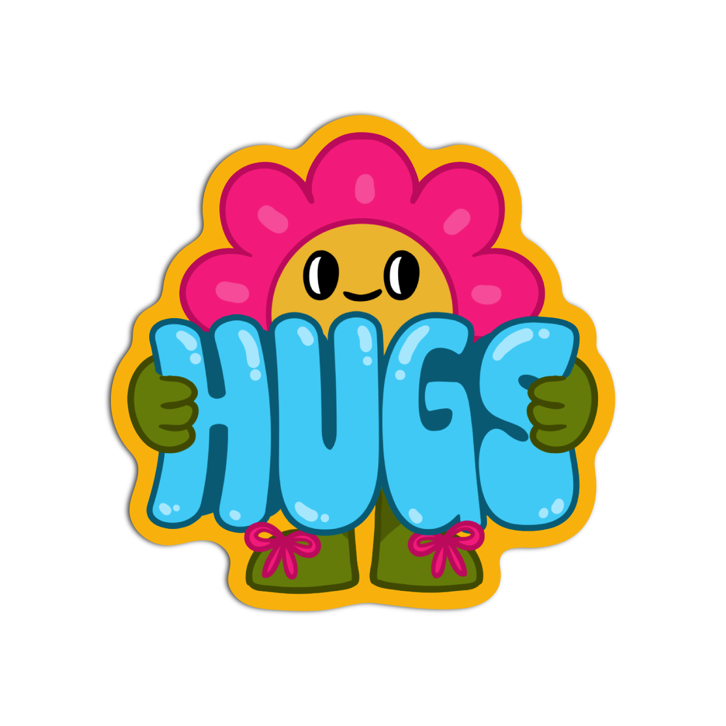 Hugs Cute Sticker