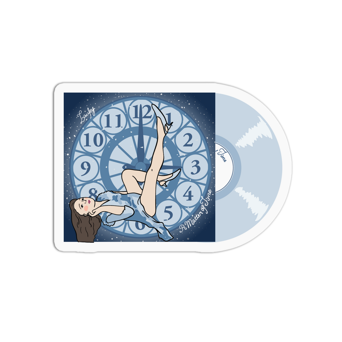 Vinyl Clock Laufey Sticker