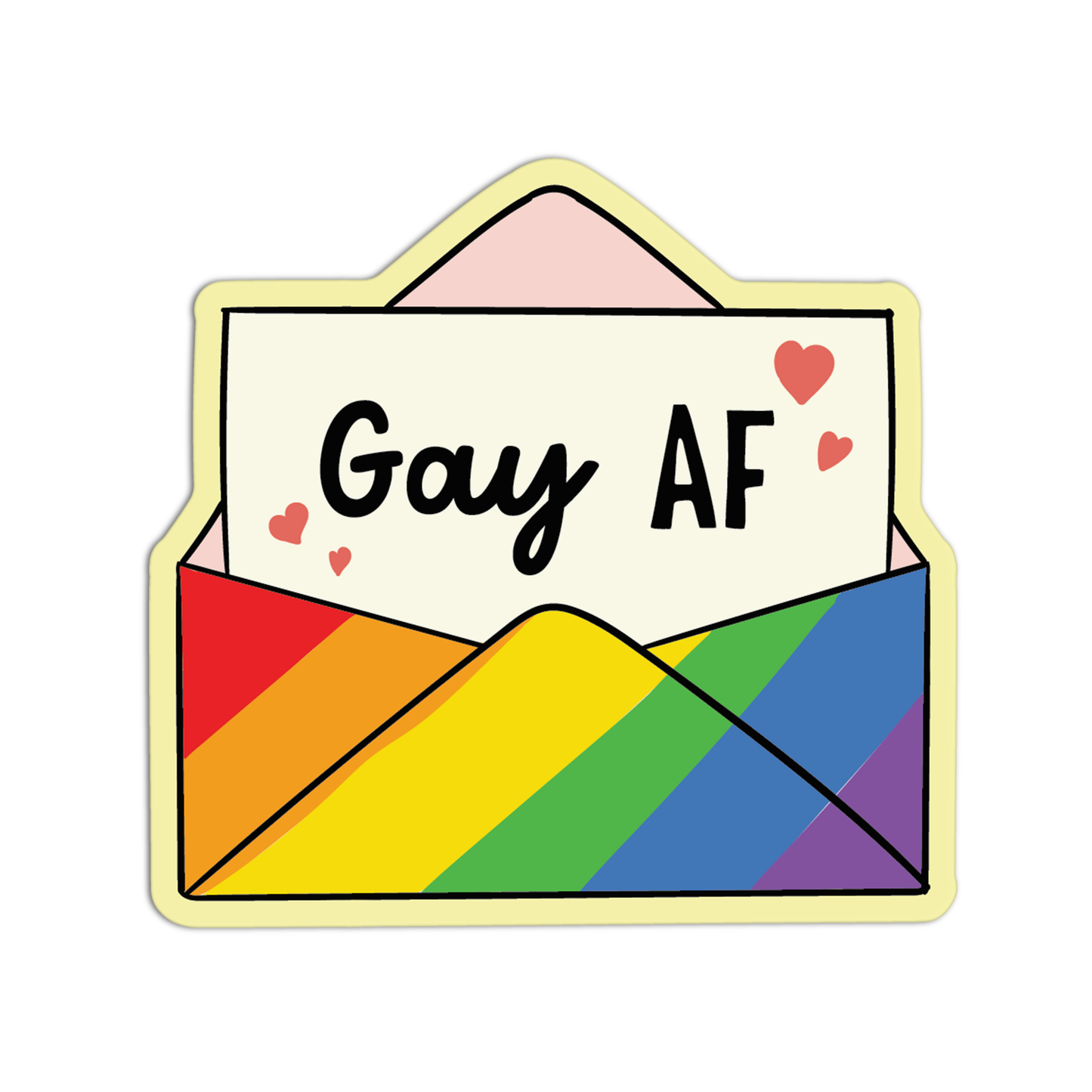 Gay AF LGBT Sticker