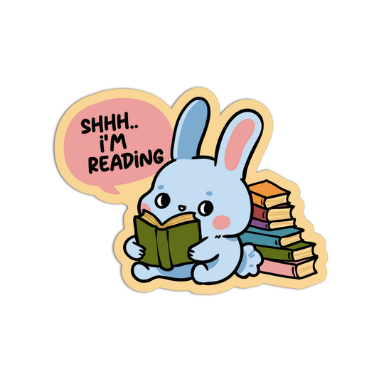 Shhh.. I'm Reading Library Sticker