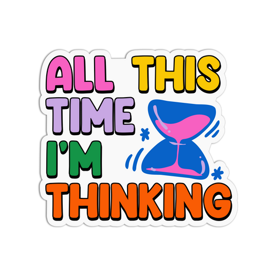 Overthinker’s Hourglass Love Me Not Stickers