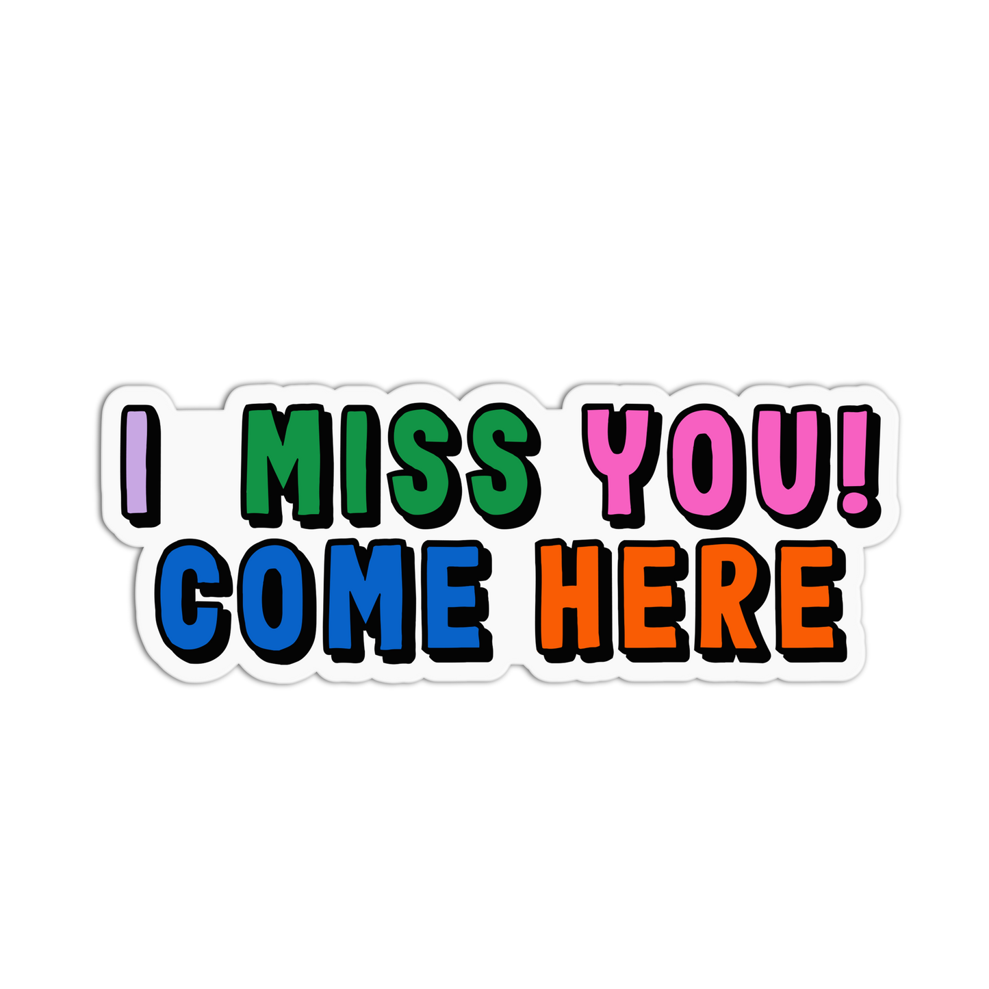 I Miss You Love Me Not Stickers
