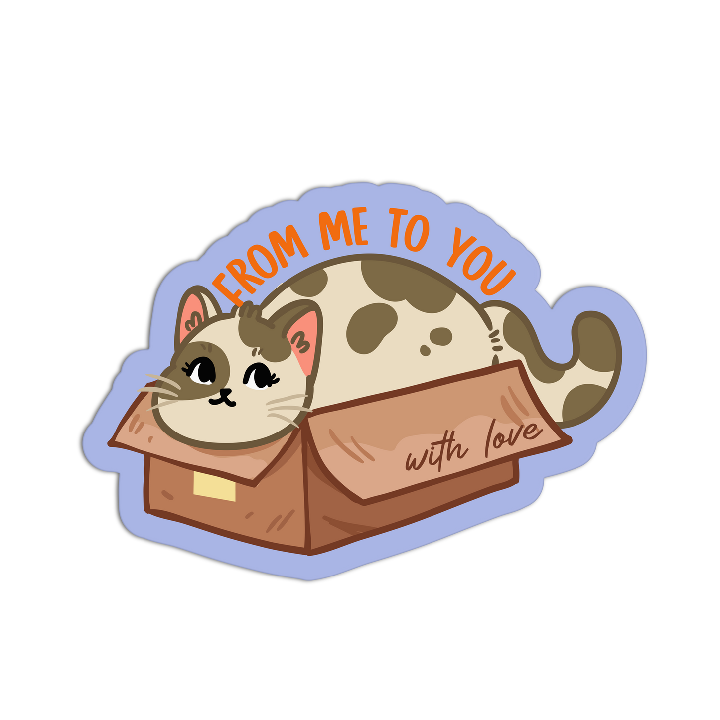 From Me To You Mail Stamp Stickers