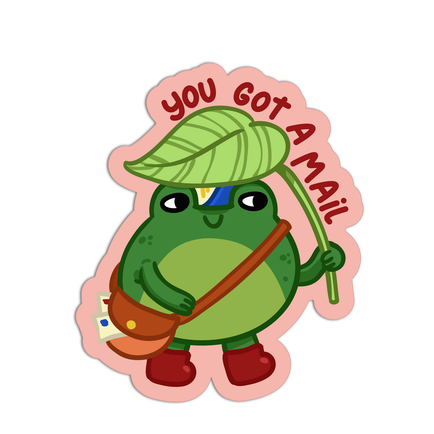 Leafy Messenger Mail Stamp Stickers