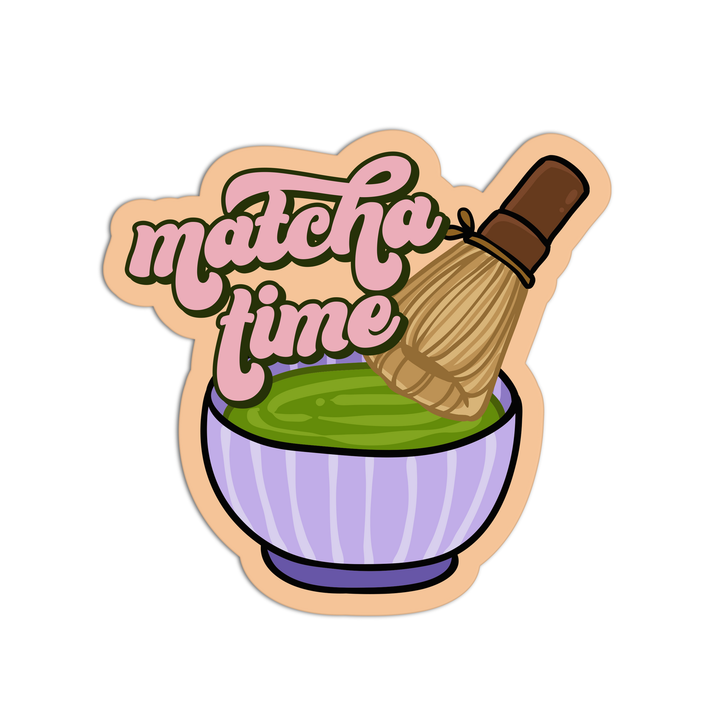 Lavender Whisk Bliss Matcha Stickers