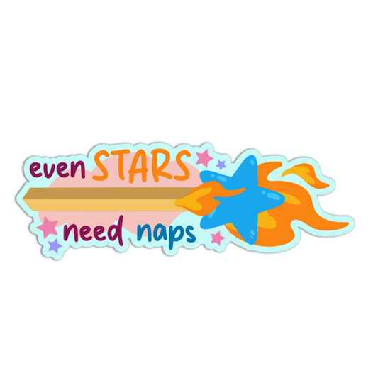 Even Stars Need Naps Match Sticks Stickers
