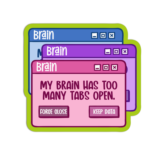 Brain Mental Health Sticker
