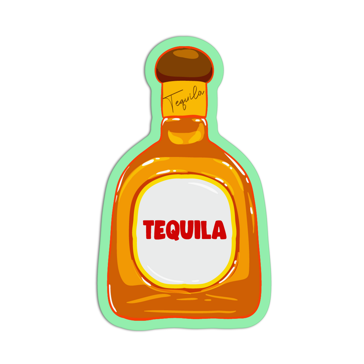Tequila Bottle - Mexican Drinks & Snacks Sticker