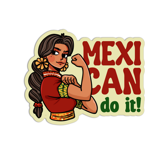 Rosie the Riveter Mexican Tray Sticker