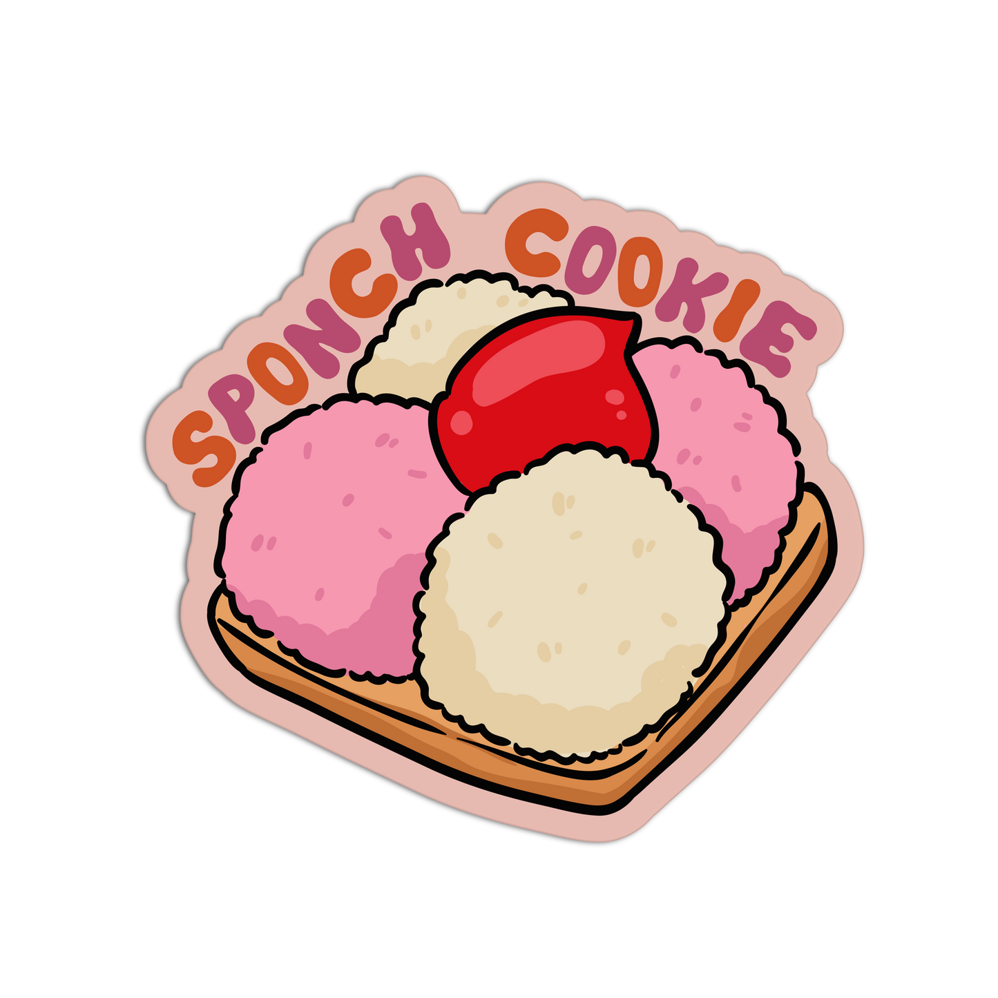 Sponch Cookie Mexican Tray Sticker