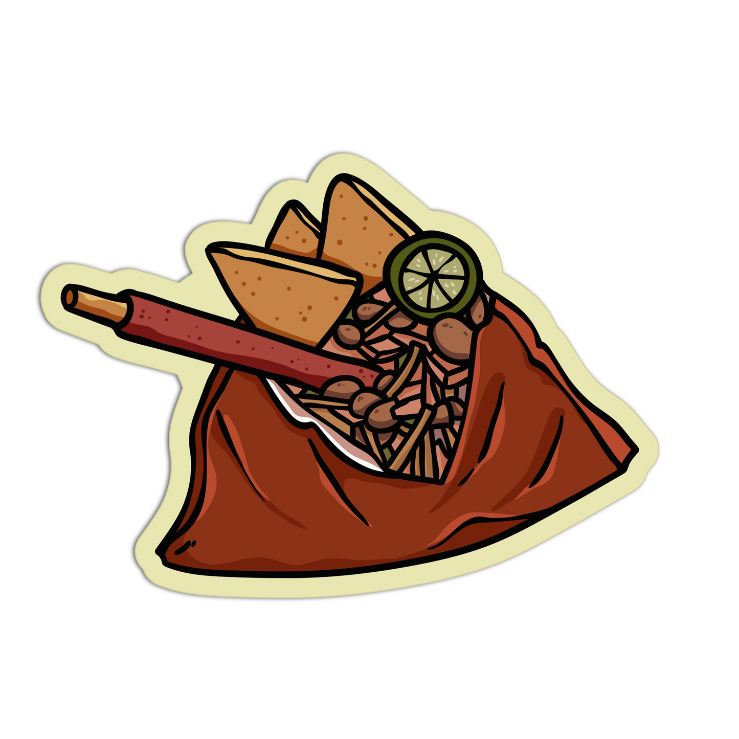 Tosti-Treat Tango Mexican Tray Sticker