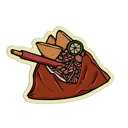 Tosti-Treat Tango Mexican Tray Sticker